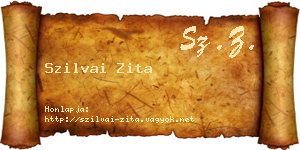 Szilvai Zita névjegykártya